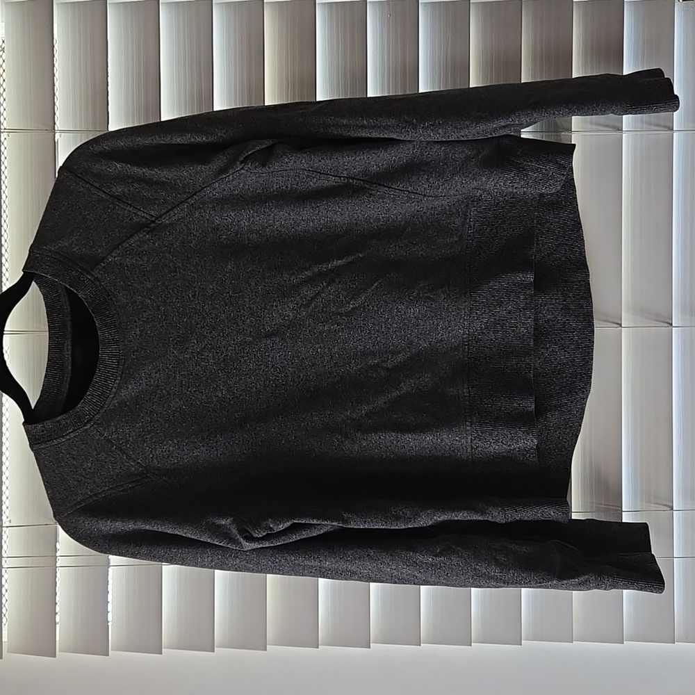 Lululemon Split Long Sleeve Sweater - Heathered Speckled Black *No Size Tag/dot*